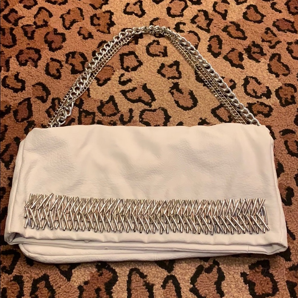 Funky white handbag